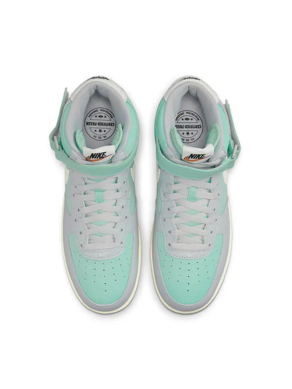 Кроссовки air force 1 mid '07 lx 'certified fresh - enamel green' Nike — изображение 4 из 4, серый/зеленый