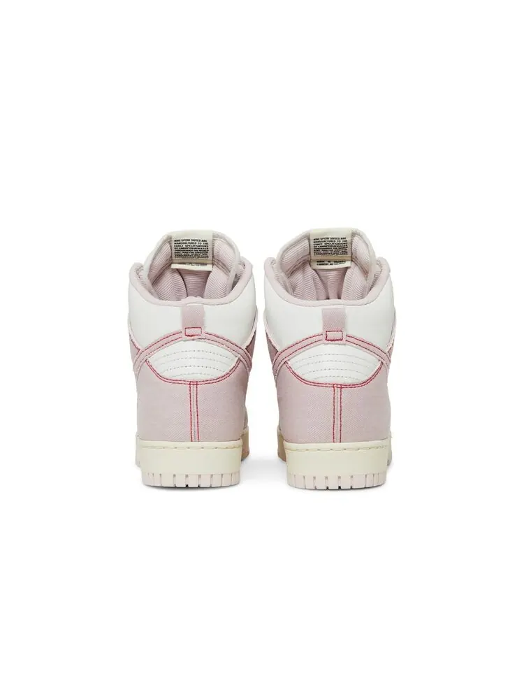 Кроссовки Nike Dunk High 1985 Barely Rose — изображение 6 из 6, розовый