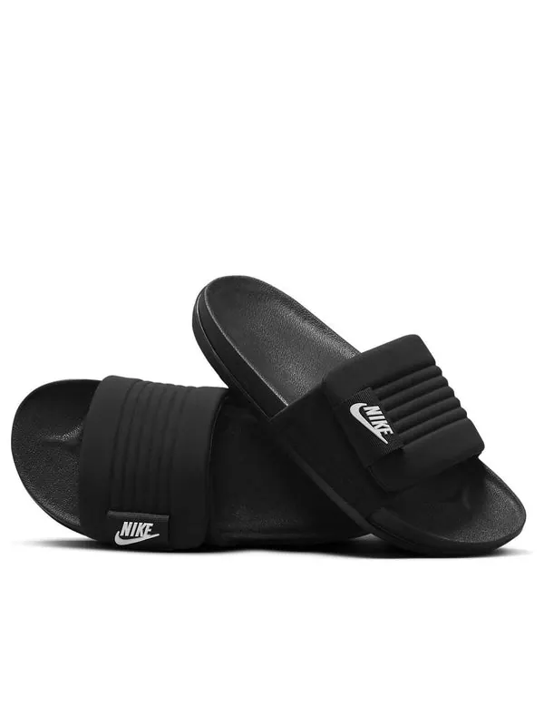 Тапочки offcourt adjust slide 'black white' Nike — изображение 1 из 4, черный