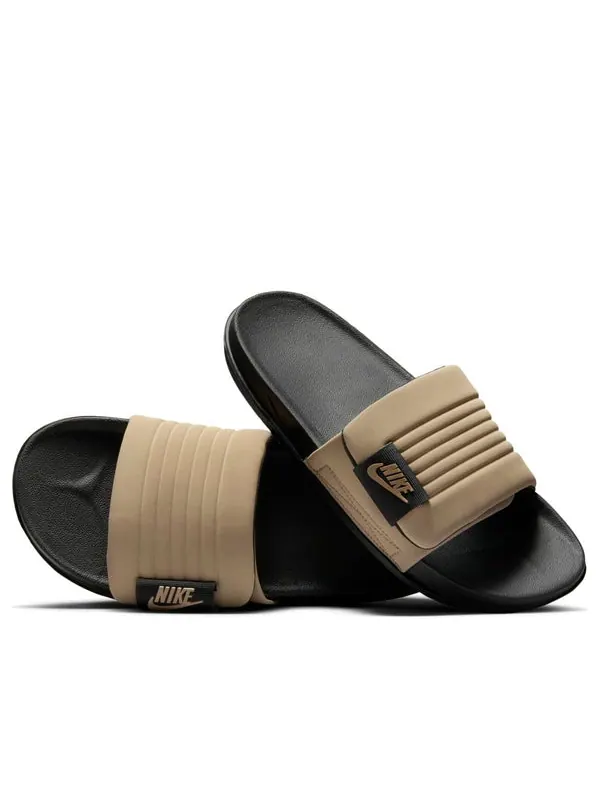 Тапочки offcourt adjust slide 'dark mocha' Nike — изображение 3 из 4, черный