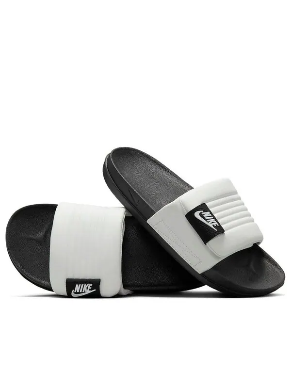 Кроссовки offcourt adjust slide 'summit white black' Nike — изображение 1 из 4, белый/черный/белый