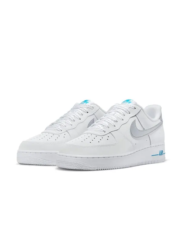 Кроссовки air force 1 '07 'white laser blue' Nike — изображение 3 из 4, белый/синий