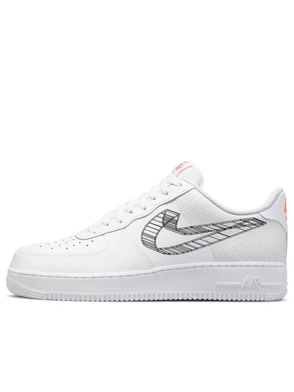 Кроссовки air force 1 '07 '3d swoosh' Nike — изображение 1 из 4, белый/черный