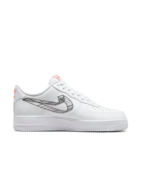 Кроссовки air force 1 '07 '3d swoosh' Nike — изображение 2 из 4, белый/черный