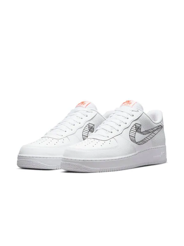 Кроссовки air force 1 '07 '3d swoosh' Nike — изображение 3 из 4, белый/черный