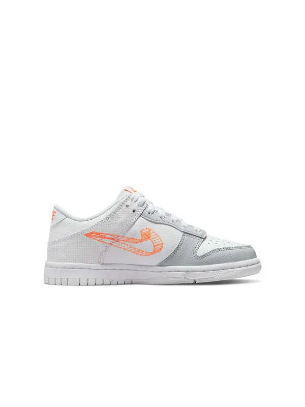 Кроссовки данки низкие Nike — изображение 2 из 4, серый/белый/оранжевый