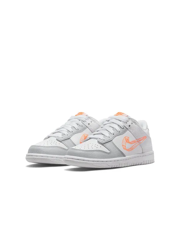Кроссовки данки низкие Nike — изображение 3 из 4, серый/белый/оранжевый