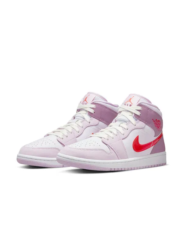 Кроссовки 1 mid 'valentine's day' Air Jordan — изображение 3 из 4, розовый/фиолетовый/белый