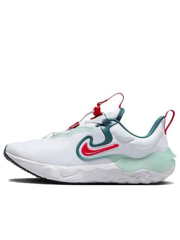 Кроссовки (GS) Nike Run Flow Running Shoes 'White Jade Ice Red' — изображение 1 из 4, белый///красный