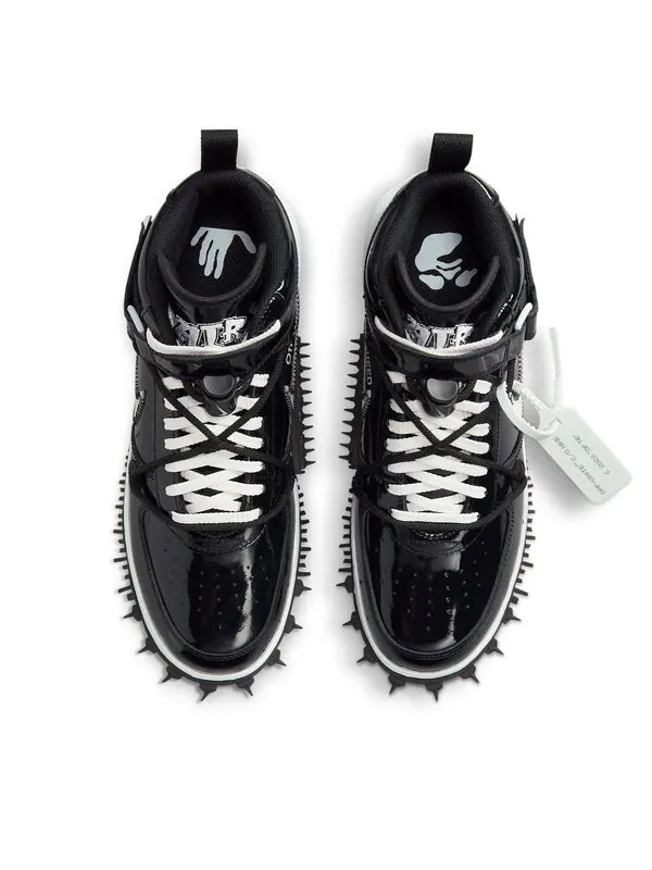 Кроссовки x off white air force 1 mid Nike — изображение 3 из 4, черный/белый-белый