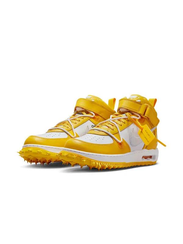 Кроссовки x off white air force 1 mid sp Nike — изображение 2 из 4, белый/белый