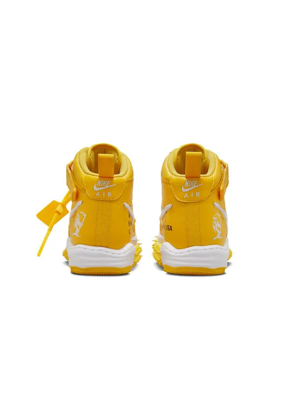 Кроссовки x off white air force 1 mid sp Nike — изображение 4 из 4, белый/белый