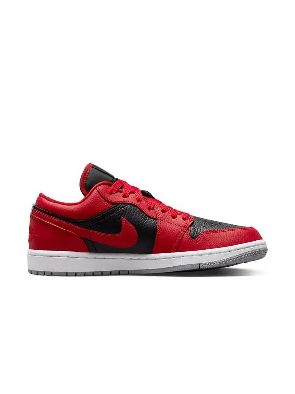 Кроссовки 1 low se 'split - gym red cement grey' Air Jordan — изображение 2 из 4, красный/серый