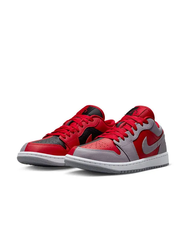 Кроссовки 1 low se 'split - gym red cement grey' Air Jordan — изображение 3 из 4, красный/серый