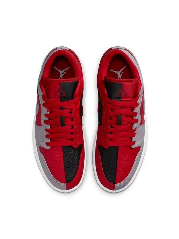 Кроссовки 1 low se 'split - gym red cement grey' Air Jordan — изображение 4 из 4, красный/серый