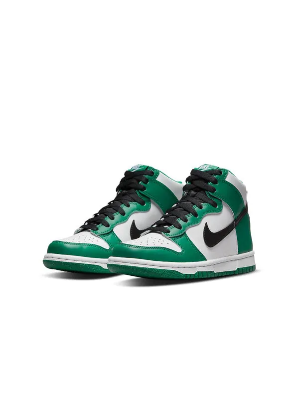 Кроссовки данк высокие Nike — изображение 3 из 4, белый/зеленый