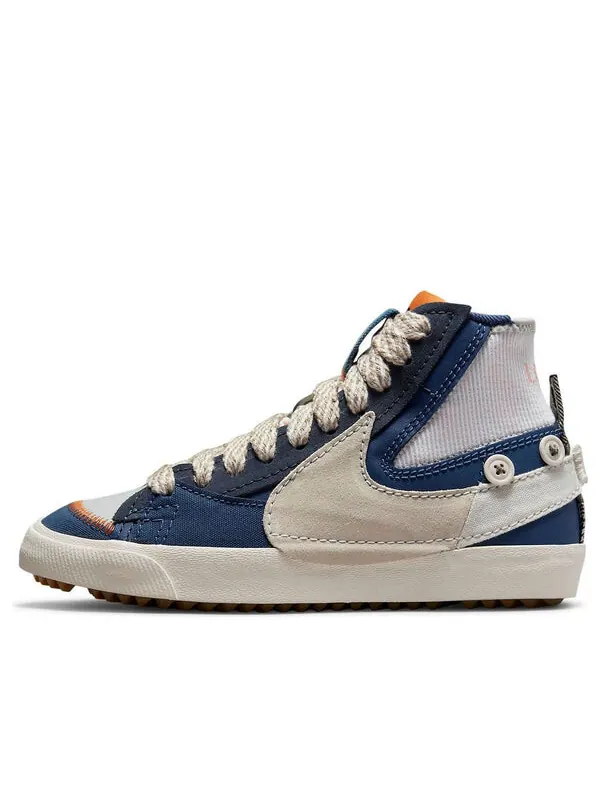 Кроссовки blazer mid '77 jumbo 'voodoo - grey fog phantom' Nike — изображение 1 из 4, серый/синий