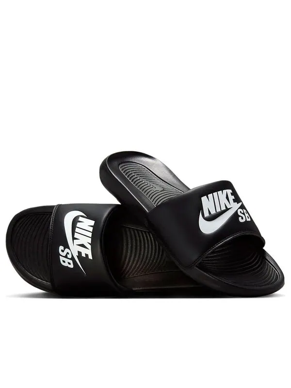 Тапочки victori one slide 'black white' Nike — изображение 1 из 4, черный/белый