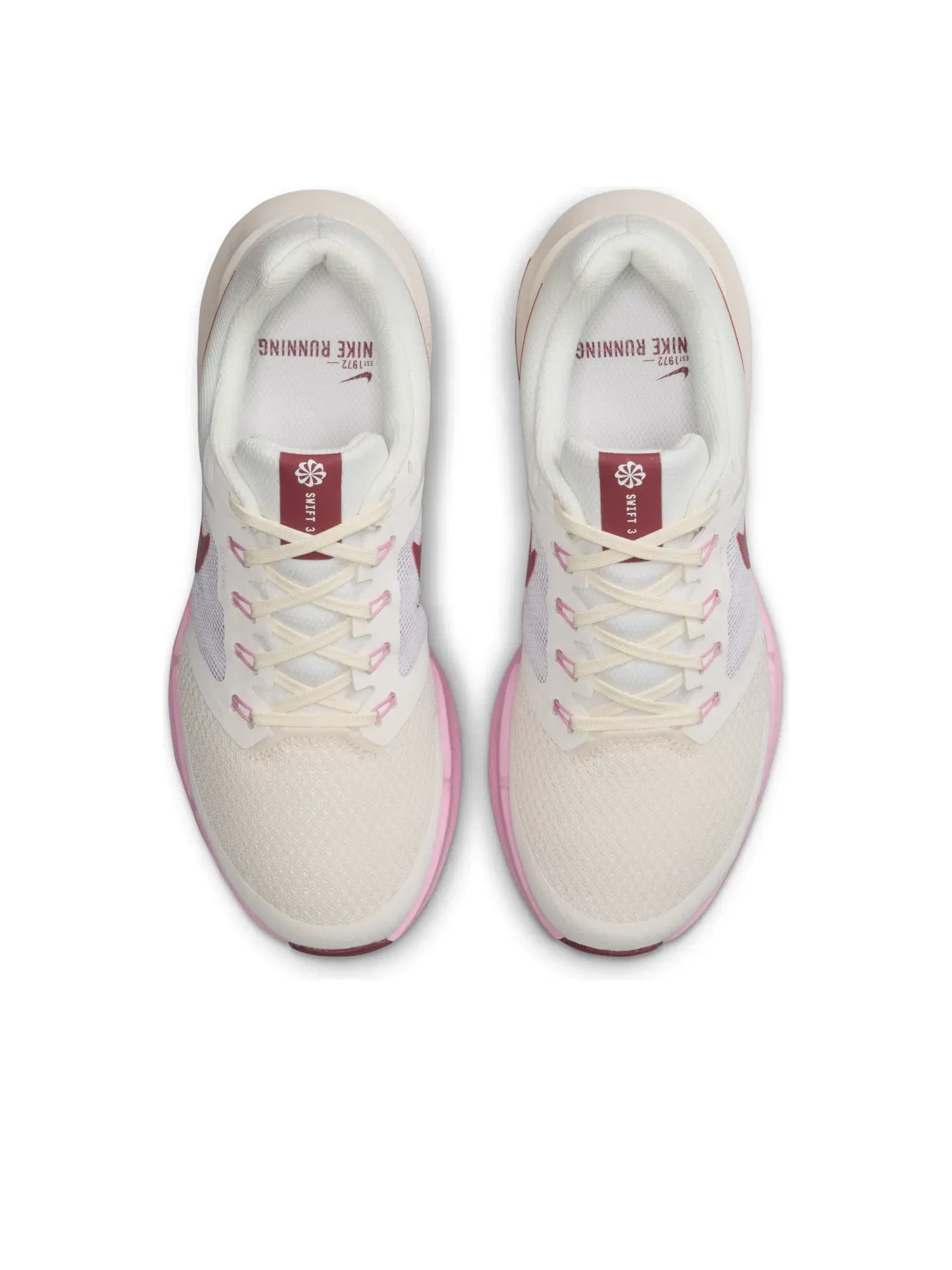 Женские кроссовки для бега с шнуровкой Nike Run Swift 3 Sail Pink Smoke — изображение 3 из 7, розовый