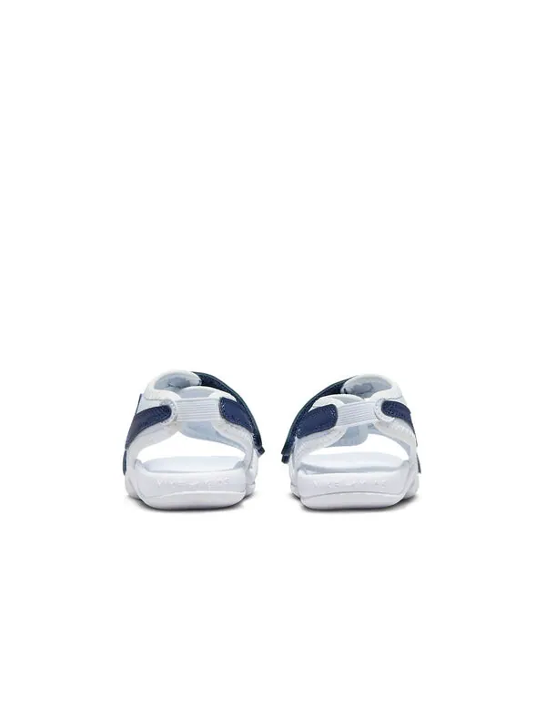 Тапочки Sunray Adjust 6 слайдеров Nike — изображение 4 из 4, белый/темно-синий