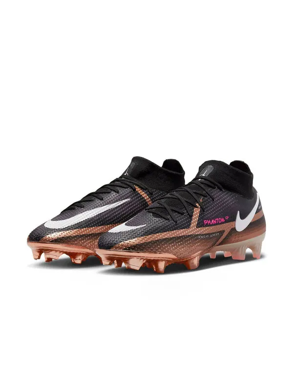 Кроссовки фантом gt2 elite df fg Nike, металлический — изображение 4 из 4, металлик/черный/белый