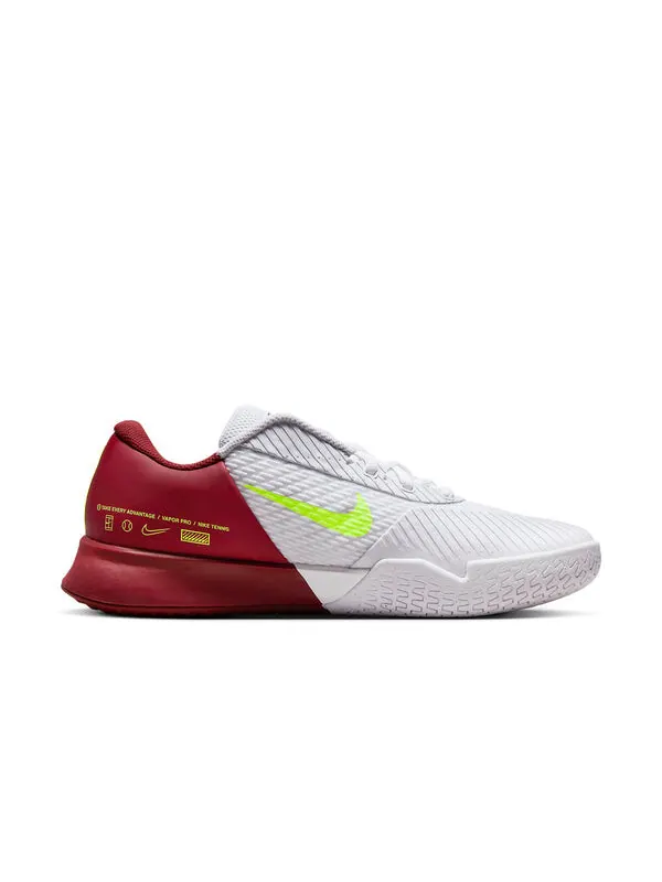 Кроссовки Court Air Zoom Vapor Pro 2 HC Nike — изображение 2 из 4, белый/красный