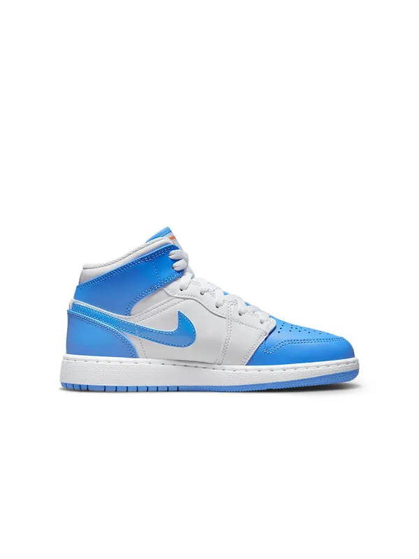 Кроссовки 1 средние Air Jordan — изображение 2 из 4, белый//синий