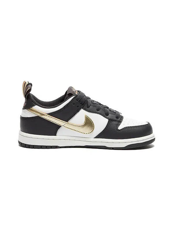 Кроссовки данк лоу Nike — изображение 2 из 4, черный/белый/золотистый