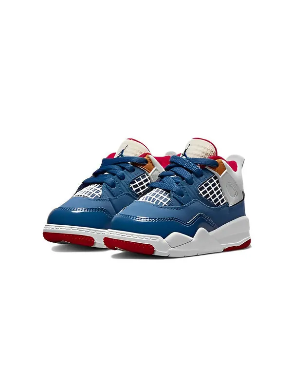 Кроссовки 4 retro 'messy room' Air Jordan — изображение 3 из 4, синий/белый/красный