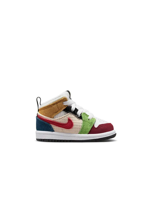 Кроссовки 1 средний размер Air Jordan — изображение 2 из 4, белый, красный