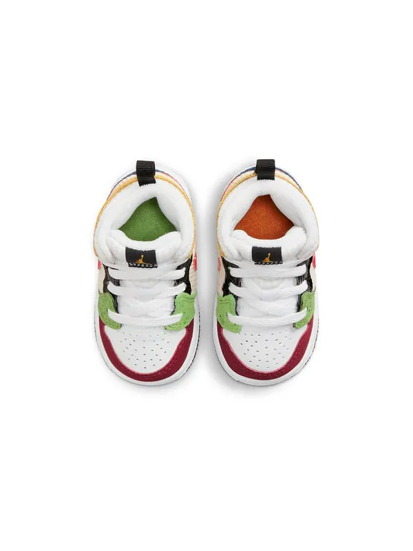 Кроссовки 1 средний размер Air Jordan — изображение 4 из 4, белый, красный
