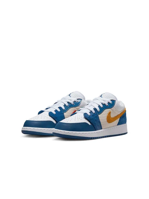 Кроссовки 1 low se 'messy room' Air Jordan — изображение 3 из 4, синий/желтый