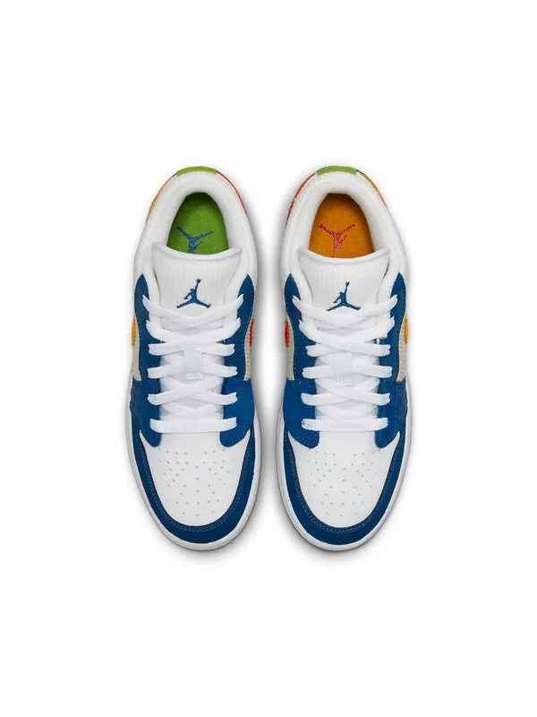 Кроссовки 1 low se 'messy room' Air Jordan — изображение 4 из 4, синий/желтый