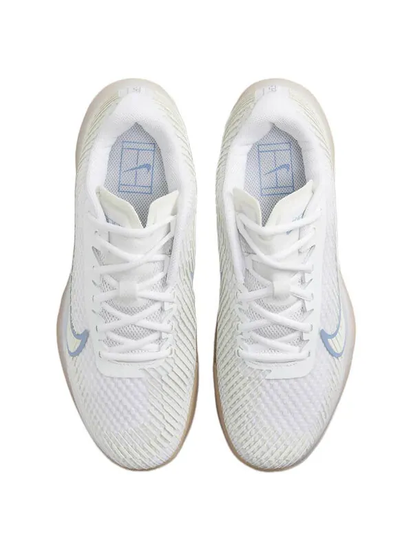 Кроссовки court air zoom vapor 11 hc 'white light blue' Nike — изображение 3 из 4, белый/синий