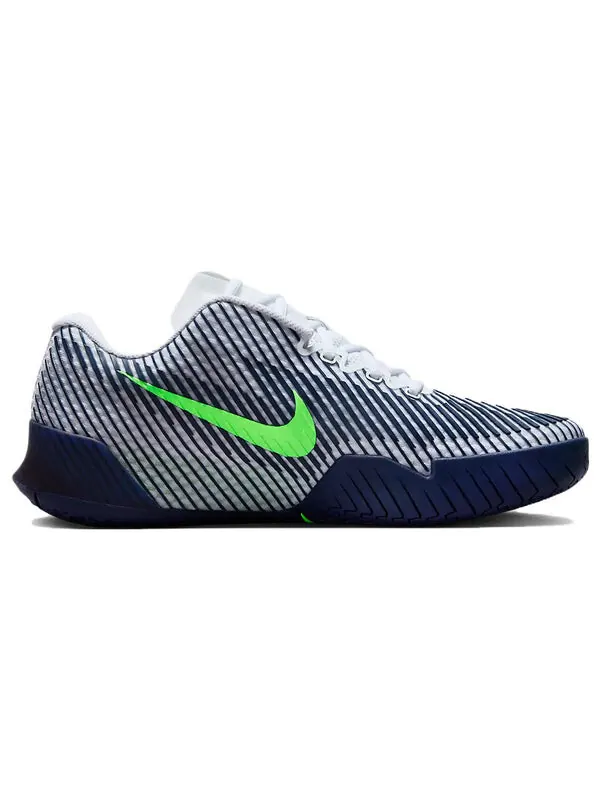 Кроссовки Nike Zoom Vapor 11 HC 'White Green Strike Navy' — изображение 2 из 4, зеленый