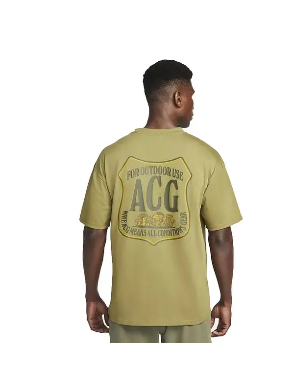 Кроссовки acg ss tee 'olive green' Nike — изображение 2 из 2, оливковый зеленый