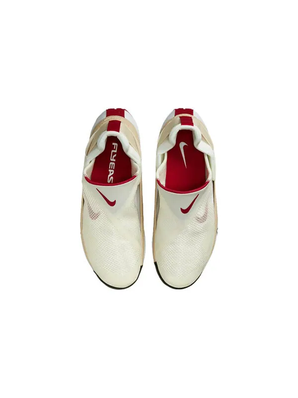 Кроссовки Nike GO FlyEase 'Sail Gym Red' — изображение 4 из 4, белый/красный/белый