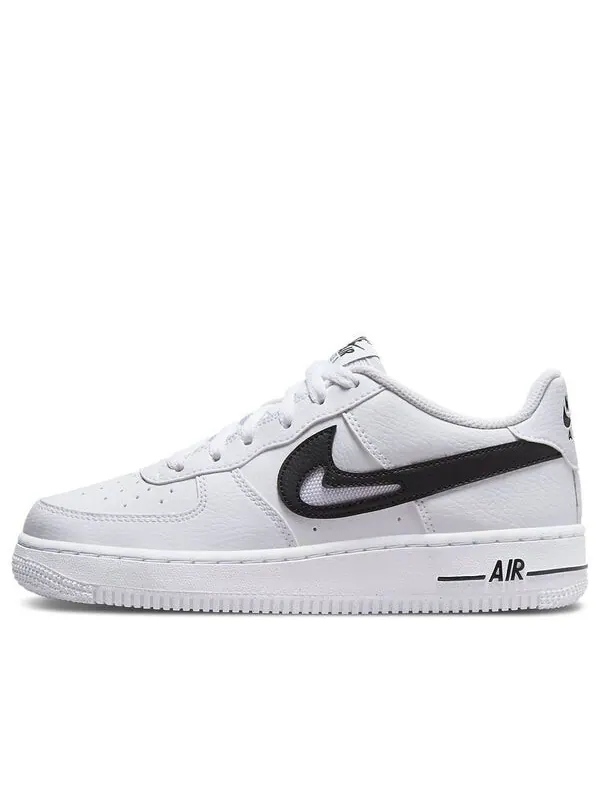 Кроссовки air force 1 '07 'cut out swoosh - white black' Nike — изображение 1 из 4, белый/черный