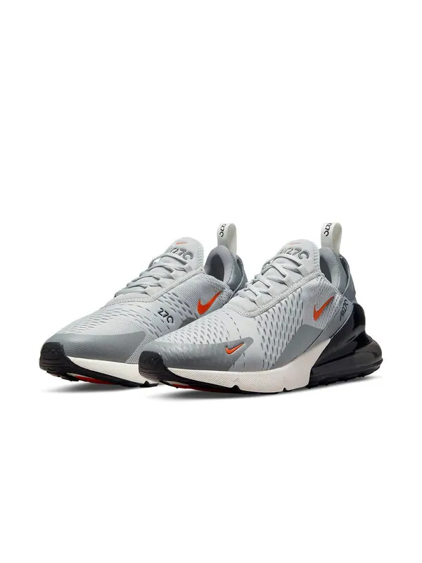 Кроссовки air max 270 'grey fog team orange' Nike — изображение 3 из 4, серый//серый/оранжевый