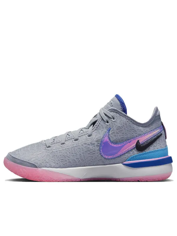 Кроссовки Nike Zoom LeBron NXXT Gen 'Wolf Grey Pink Spell' — изображение 1 из 4, серый/розовый