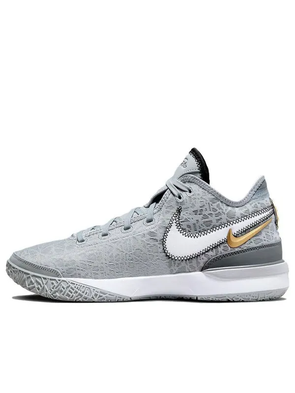 Кроссовки Nike Zoom LeBron NXXT Gen 'Wolf Grey Metallic Gold' — изображение 1 из 4