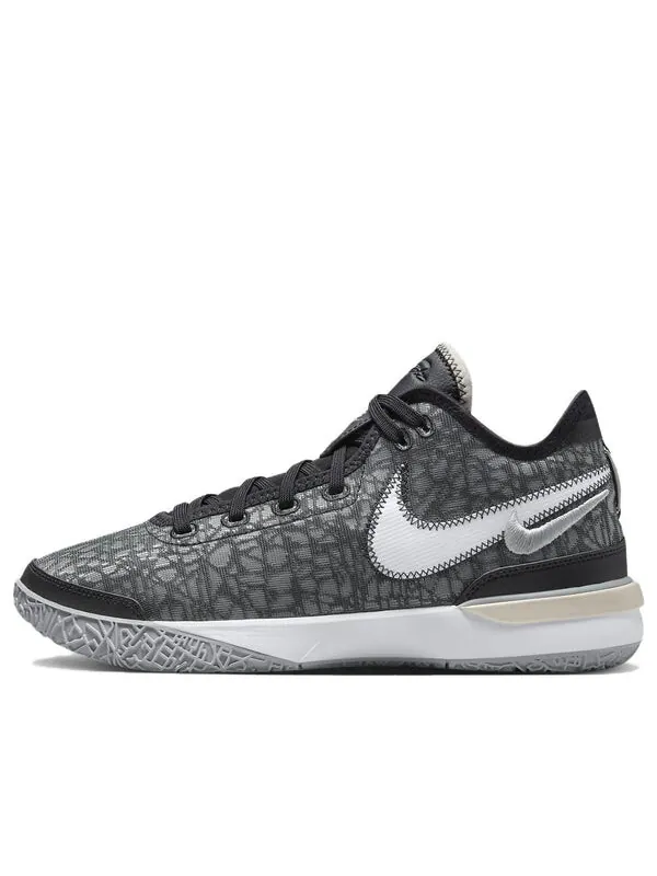 Кроссовки Nike Zoom LeBron NXXT Gen 'Grey Black' — изображение 1 из 4, серый/черный-белый