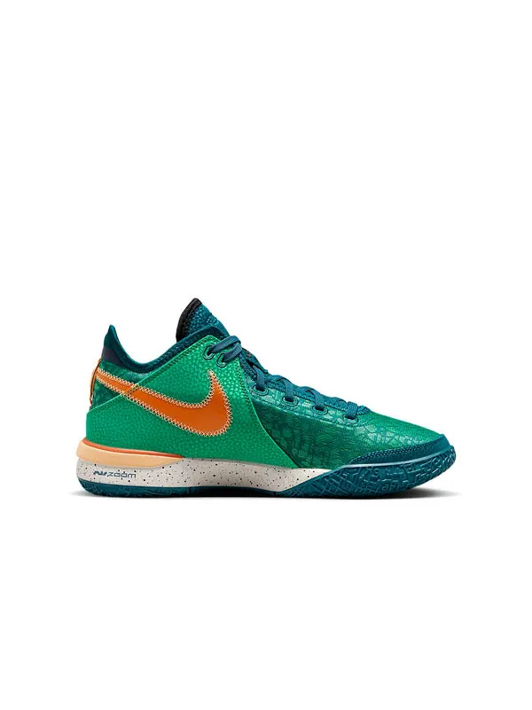 Кроссовки Nike Lebron NXXT Gen EP Basketball Shoes 'Geode Teal' — изображение 3 из 4, зеленый/желтый
