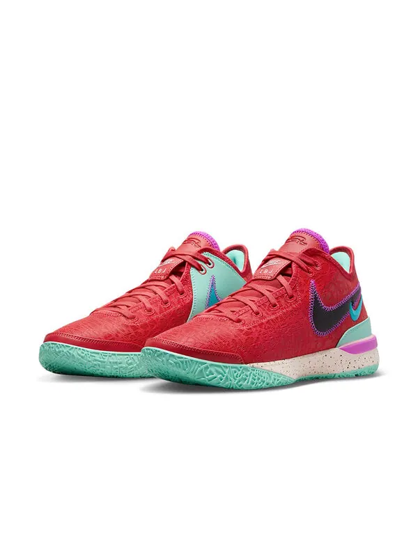Кроссовки Nike Zoom LeBron Nxxt Gen EP 'Track Red Emerald Rise' — изображение 2 из 4, красный/черный