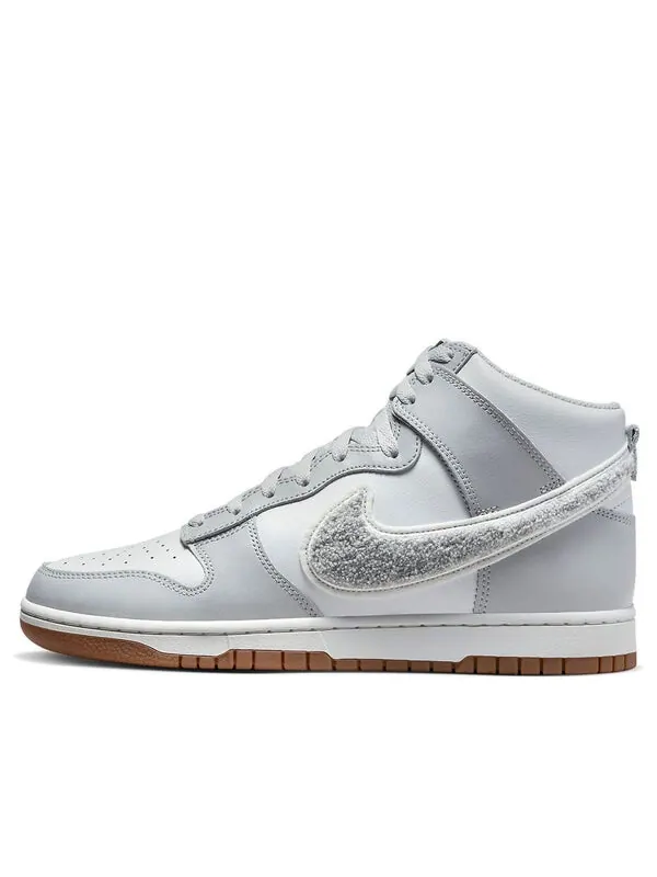 Кроссовки данк высокие Nike — изображение 1 из 4, серый/белый