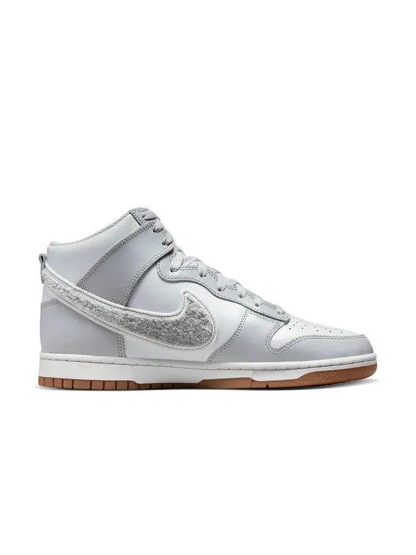 Кроссовки данк высокие Nike — изображение 2 из 4, серый/белый