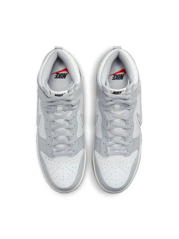 Кроссовки данк высокие Nike — изображение 4 из 4, серый/белый