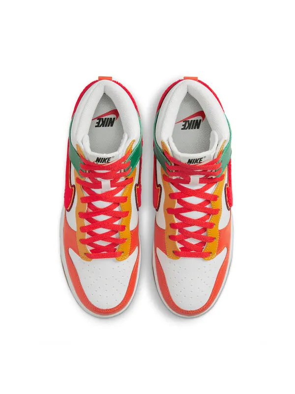 Кроссовки данк высокие Nike — изображение 4 из 4, белый/красный/зеленый