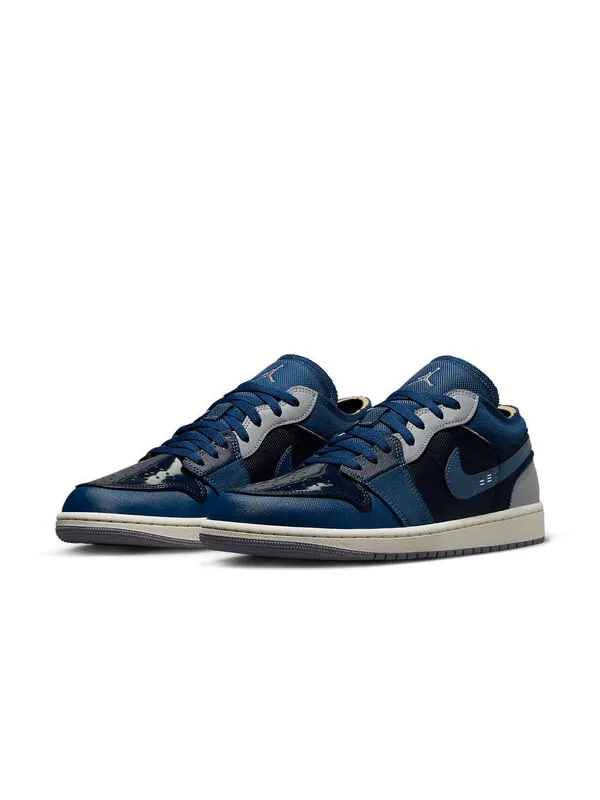 Кроссовки 1 low se craft 'inside out - obsidian' Air Jordan — изображение 3 из 4, синий//белый