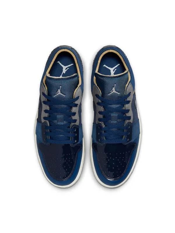 Кроссовки 1 low se craft 'inside out - obsidian' Air Jordan — изображение 4 из 4, синий//белый